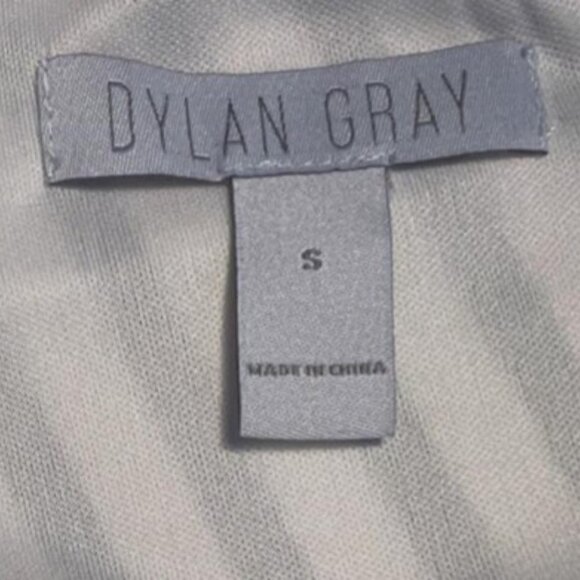 Dylan Gray black and white striped one shoulder dress size S - Picture 3 of 3